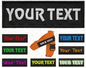 Custom Dog Harness Name Patch Personalized Embroidered Pet ID Tag Label for Service Dog Patch Assistance Police K9 Vest Custom VELCRO® Brand