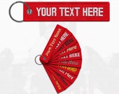 Custom Embroidered KeyChain Remove Before Flight Tag Personalized Gift Text Name Key Chain Pilot Airplane Motorcycle Key Tag Made to Order