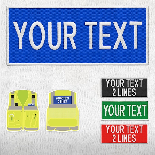 Custom Name Embroidered Patch Velcro Etsy