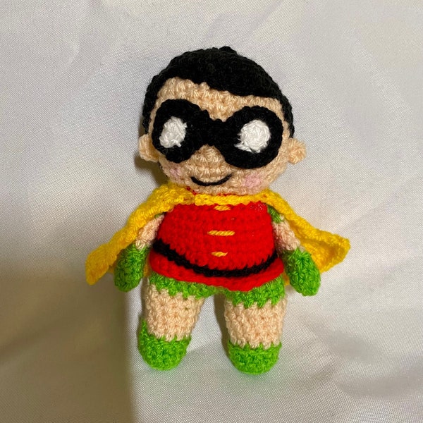 A Crocheted Robin Stuffed Toy/Amigurumi/kawaii Styled/Stuffed Toy/Robin Plush/Plushie