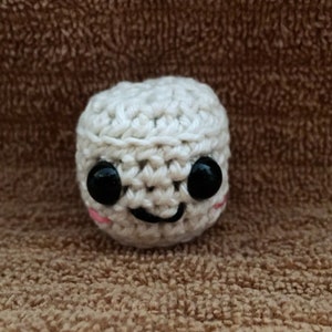 Mini marshmallow/marshmallow de crochê/amigurumi/estilo kawaii/brinquedo de pelúcia/pelúcia marshmallow/pelúcia
