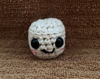 Mini marshmallow/ crocheted marshmallow/ amigurumi/ kawaii styled/ stuffed toy/ marshmallow plush/plushie