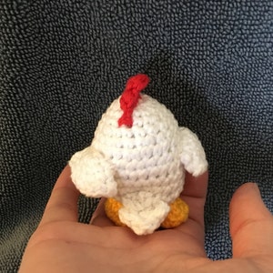 Mini Chicken/Rooster/ Mini Crocheted Chicken/Rooster/ Amigurumi/ Kawaii Styled/Stuffed Toy/Plush/Kawaii Plush/ Plushie image 4