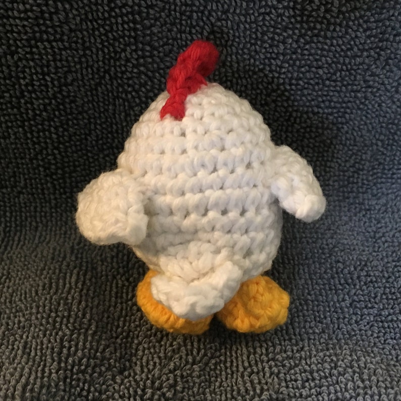 Mini Chicken/Rooster/ Mini Crocheted Chicken/Rooster/ Amigurumi/ Kawaii Styled/Stuffed Toy/Plush/Kawaii Plush/ Plushie image 2