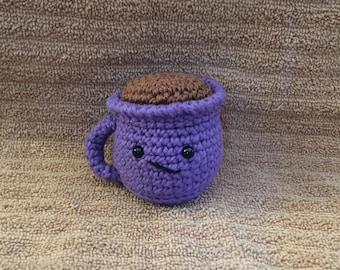 Small Tea Cup/ Crocheted Tea Cup/ Choose Your Color/ Amigurumi/ Kawaii/ Plush /Plush Tea Cup/ Plushie