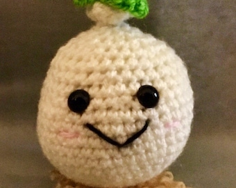 Miniaturowa cebula/Mini szydełkowana cebula Amigurumi/Zabawka pluszowa/Styl kawaii/Zabawka/Plusz/Pluszowe