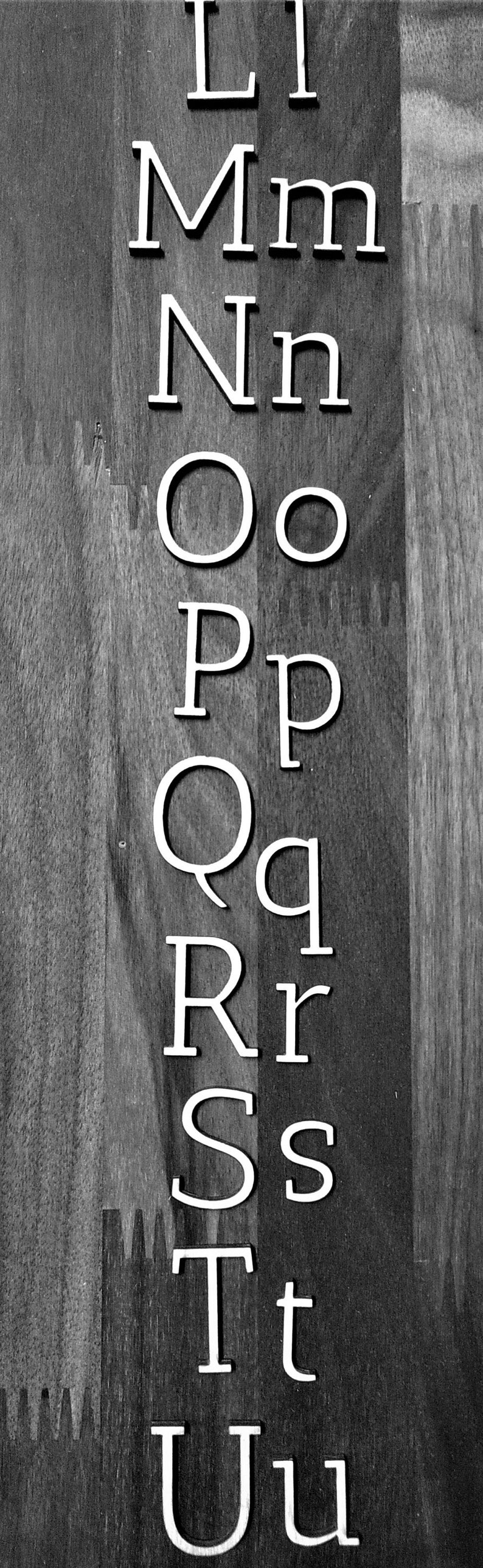 Unfinished Wooden Alphabet Letters Laser Cut Out Cutout Wood Etsy