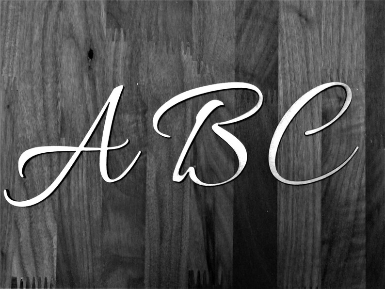 Unfinished Wooden Alphabet Letters Laser Cut Out Cutout Wood Abc's Self