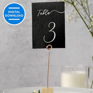 Digitale Download Event Tischkarten Nummeriert 1-20. 4 x 6 zoll.