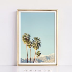Palm Springs Print, California Wall Art, Printable Wall Art, Prints, Palm Tree Print, Digital Prints, Large Wall Art, Oversized Art