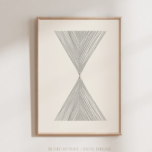 Printable Geometric Wall Art, Abstract Wall Art, Line Art, Triangles Poster Print, Digital Print, Neutral Wall Art, Minimalist Prints