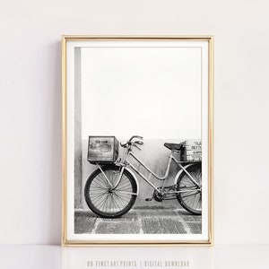 Rom Print, Italien Poster, Fahrraddruck, druckbare Wandkunst, Schwarzweißdrucke, Reisefotografie, Home Decor, Digitaldrucke