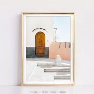 Santorini Print, druckbare Wandkunst, Drucke, Digital Download, Mittelmeer Reise Poster, Wand-Dekor, Digitaldrucke