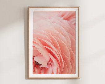 Pink Wall Art Prints, Pink Flower Print, PRINTABLE Wall Art, Floral Print, Gift for Women, Botanical Print, Pastel Wall Decor