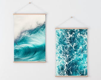Modern Art Prints, Blue Wall Art, Ocean Photography Prints, Ocean Prints, Abstract Art Prints, Ocean Art, Print Set, Blue Wall Decor