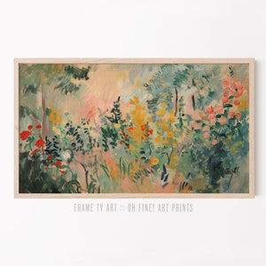 Botanical Frame TV Art, Abstract Floral Spring Decor, Garden Painting, Art For Frame TV Digital Download | T12