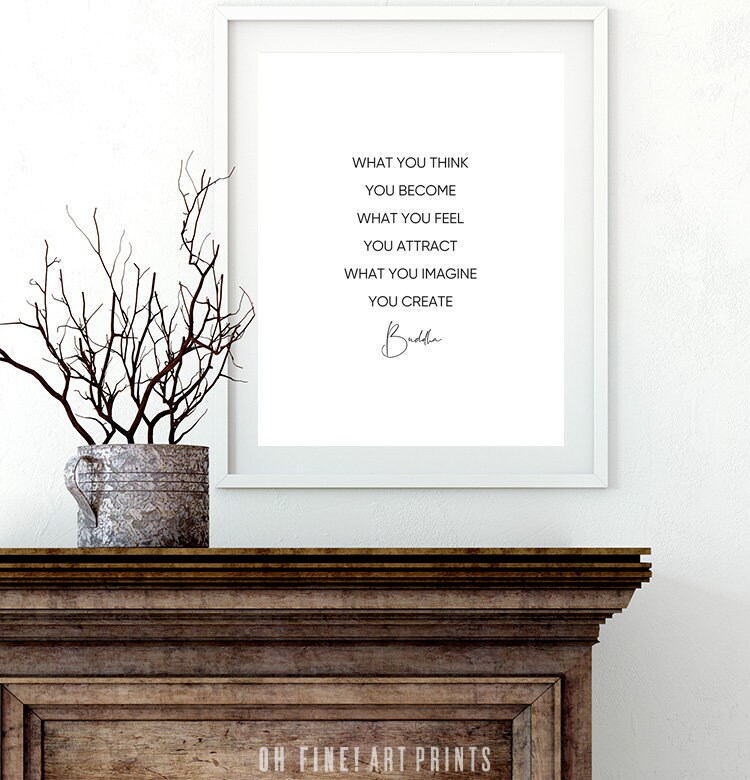 Buddha Quote Print Printable Quotes Yoga Poster - Etsy