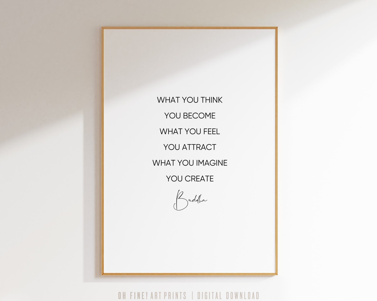Buddha Quote Print, Printable Quotes, Yoga Poster, Inspirational Quotes ...