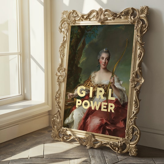 Girl Power Poster, Printable Wall Art, Feminist Print, Printable Quotes, Feminist Gift, Motivational Quote Print, Girlfriend Gift for Her