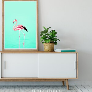 Flamingo Print, Nursery Wall Art, PRINTABLE Nursery Art, Large Wall Art ...