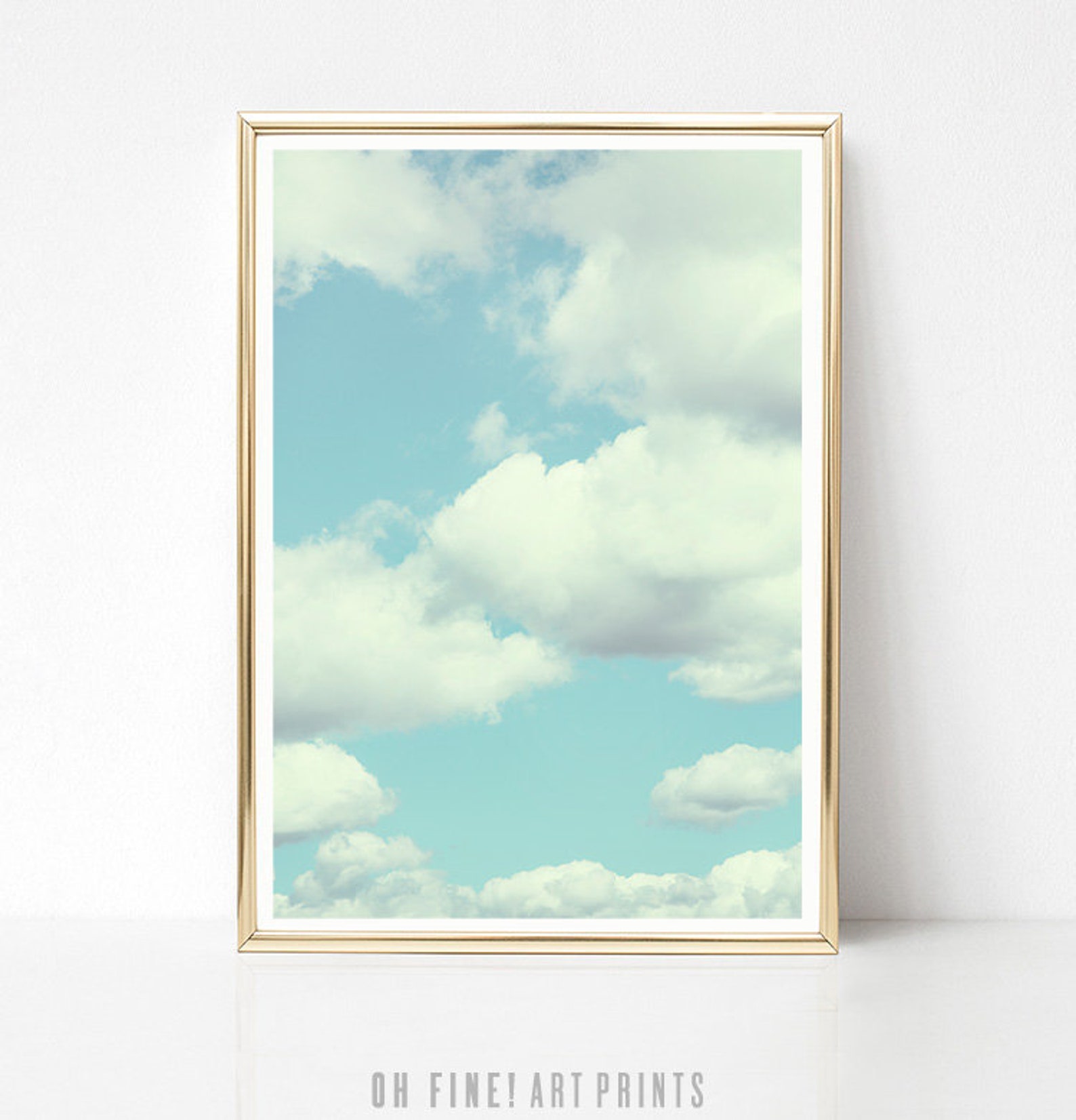 Cloud Print, Printable Art, Nursery Wall Art, Large Wall Art Print ...