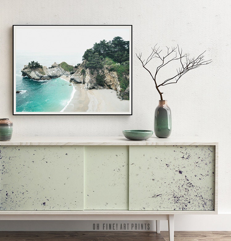 Big Sur Art Print, California Digital Print, Beach Print Download ...