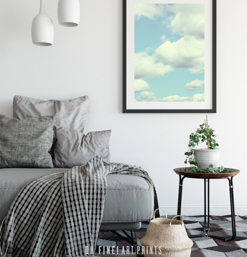 Cloud Print Printable Art Nursery Wall Art Large Wall Art | Etsy
