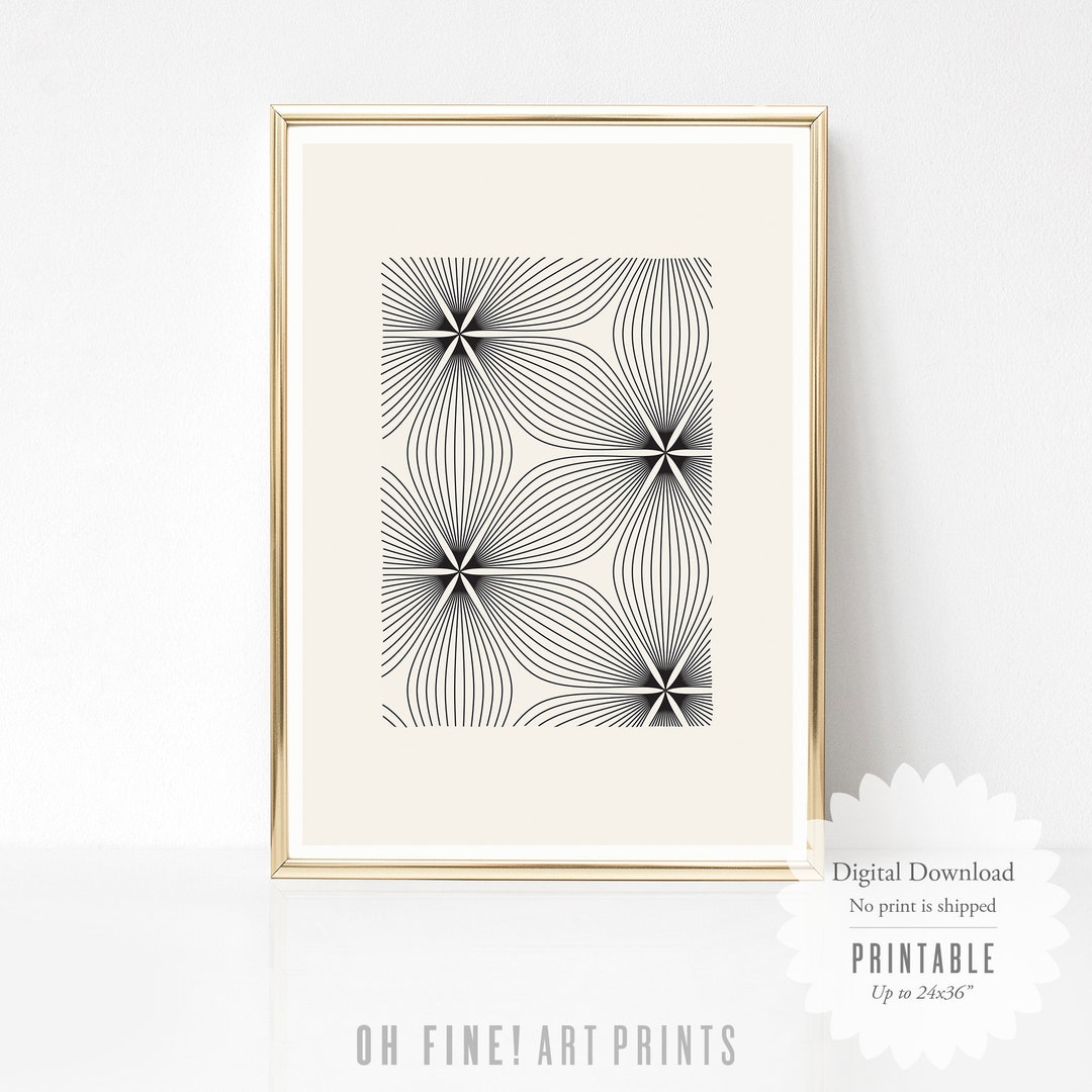 Geometric Printable Wall Art Digital Print Neutral Wall Art - Etsy