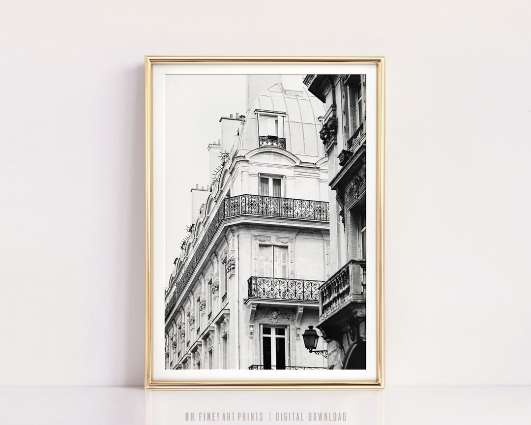 Paris Print, Printable Wall Art, Black and White Prints, Paris ...