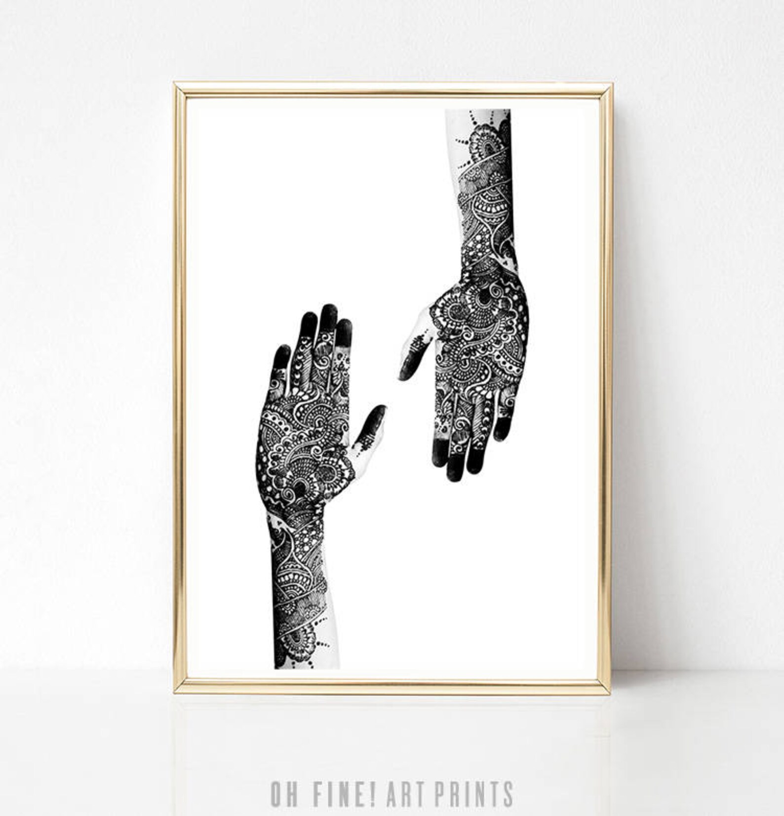 Boho Decor Black and White Prints PRINTABLE Art Large Wall Etsy