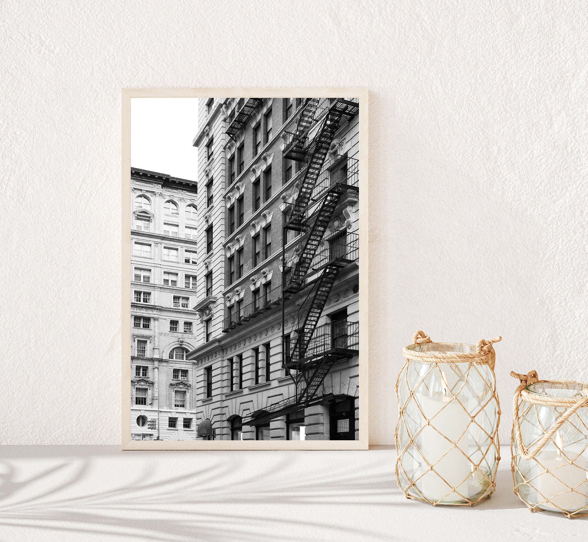 Black and White New York Print, Printable Wall Art, Large New York City ...