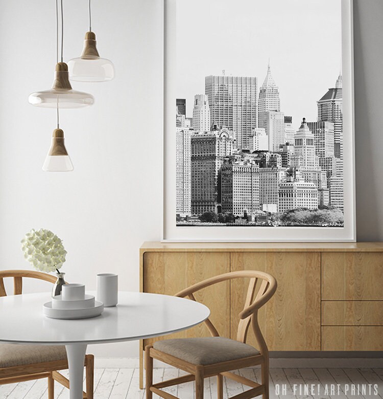 New York City Art Black and White Photography Printable Wall - Etsy