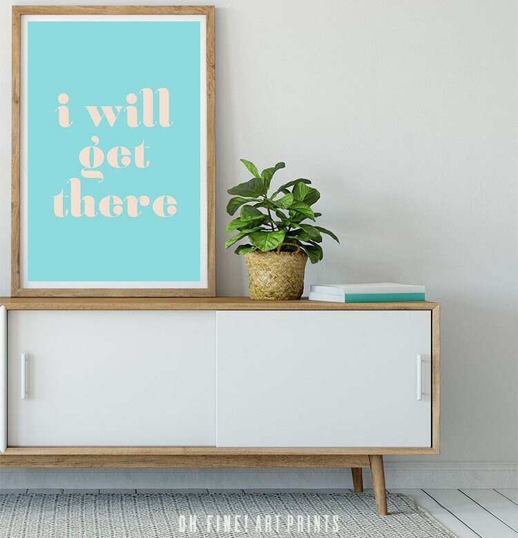 Inspirational Quote Printable Wall Art Retro Dorm Decor Etsy