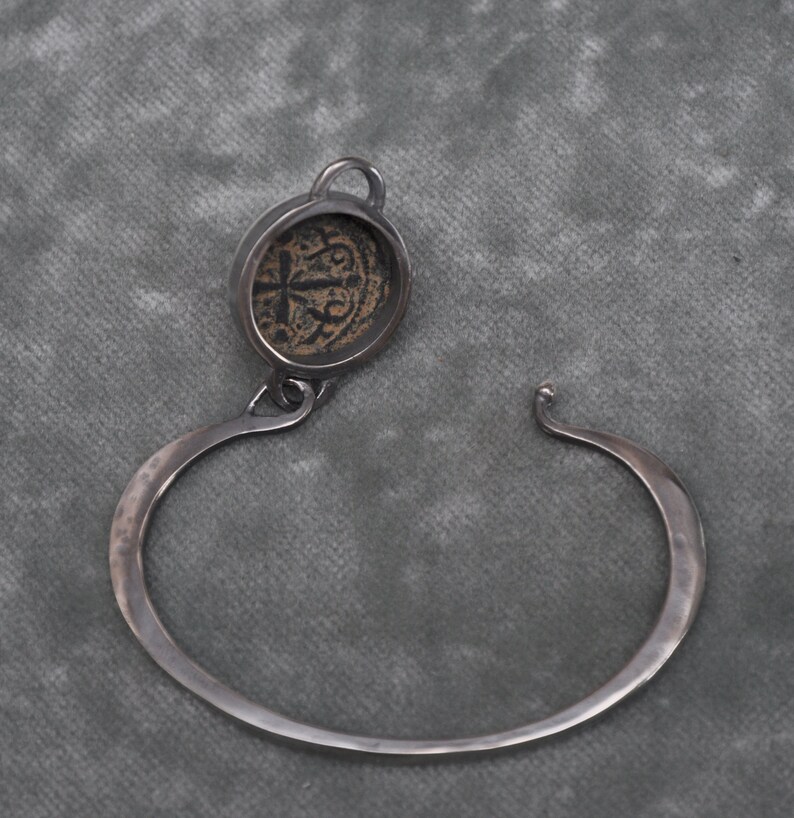 Sterling silver coin bracelet ancient Byzantine coin Jewelry with coins