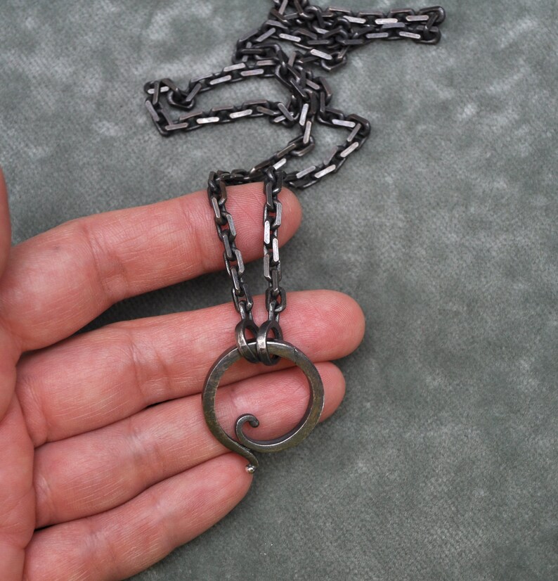 Sterling silver oxidized Toggle for chain
