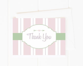 Thank You Printable Card, Thank You Instant Download, Baby Shower Thank You Card, DIY Card, Thank You Printable, 3.5X5 Printable Card