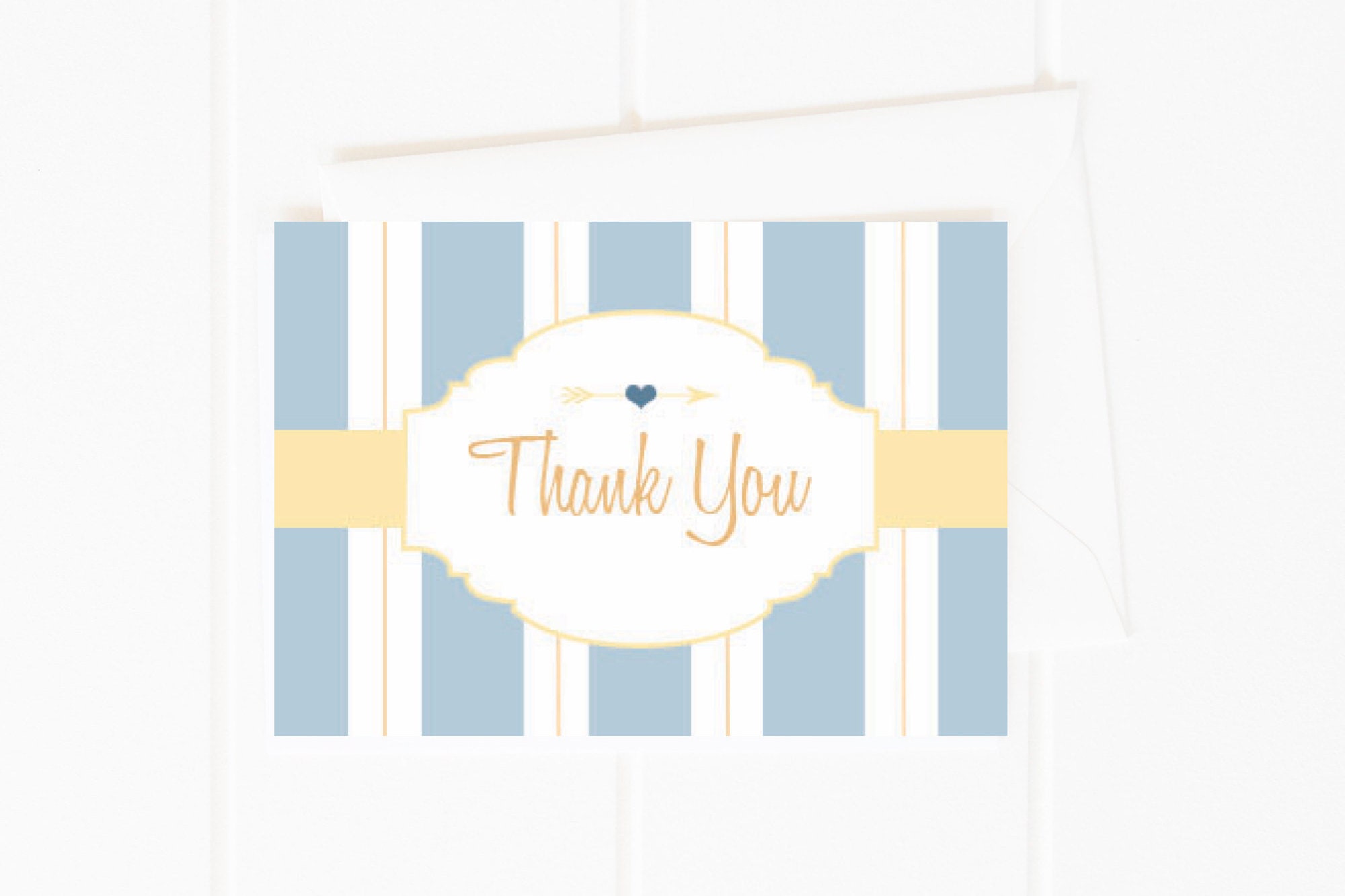 Thank You Printable Card Thank You Instant Download Baby - Etsy