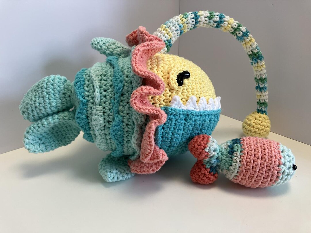 Plushie Angle the Anglerfish With Lunch - Etsy