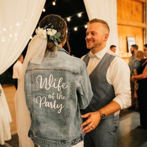 wife of the party jean jacket