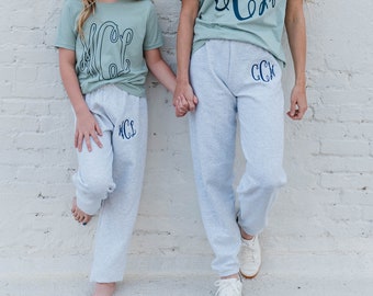 Monogram Joggers -- Cute Loungewear, Matching Pajamas