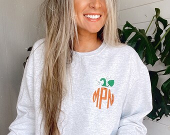 monogram pumpkin sweatshirt