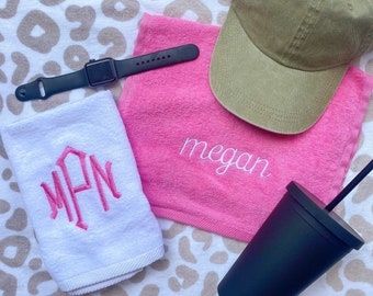 Personalized Gym Towel -- Embroidered, Gym Towel, Monogram Towel