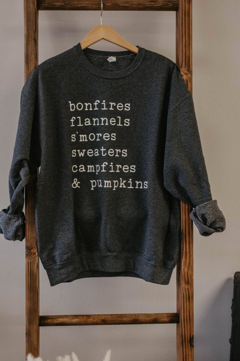 Sweaters Campfires & Pumpkins Sweatshirt  Fall Favorite image 0