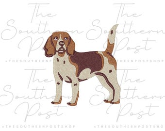 Beagle Embroidery Download (3 and 4 Inch)