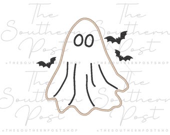 Ghost Appliqué Embroidery Download (9x9)