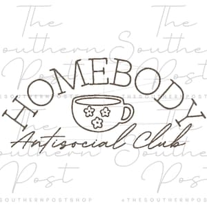 Homebody Antisoziale Club Stickerei Download