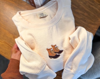 Fall Boot Icon Sweatshirt -- Comfort Colors