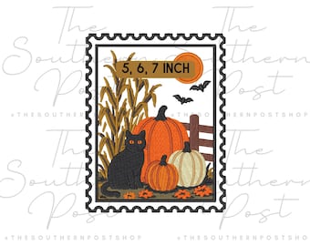 Harvest Stamp Applique Embroidery Download (5-7 Inch)