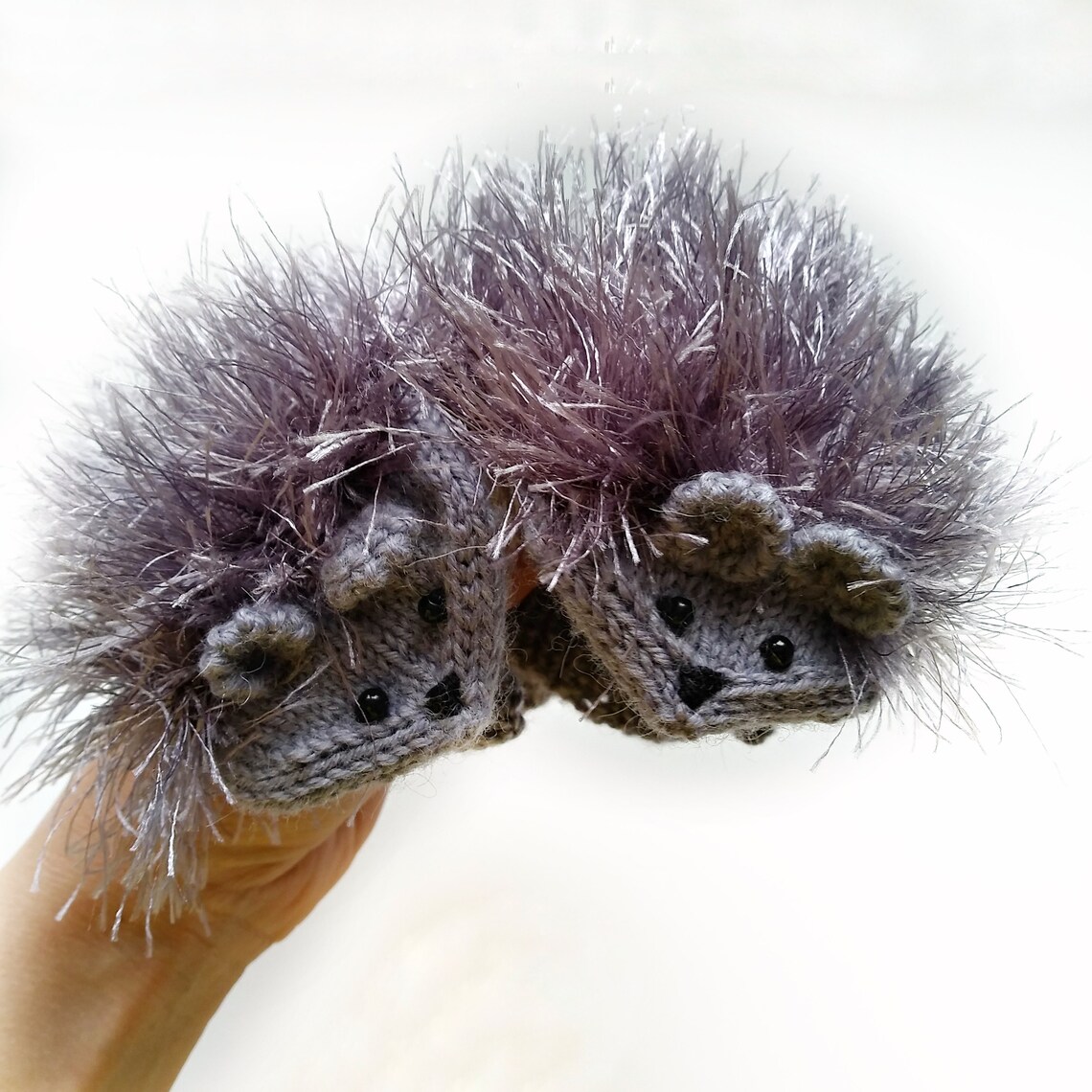 Knit mittens hedgehogs for kid kids' animal mittens Etsy