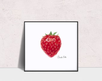 Fat Strawberry - Giclee Art Print